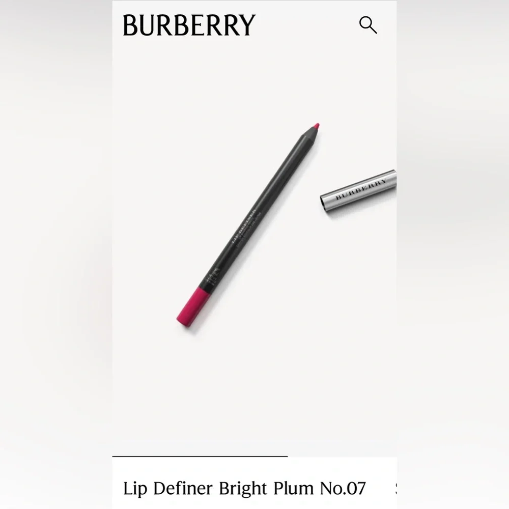NIB [Burberry] Luxe Lip Definer Shaping Pencil & Sharpener in Bright Plum No. 7 - Picture 16 of 16